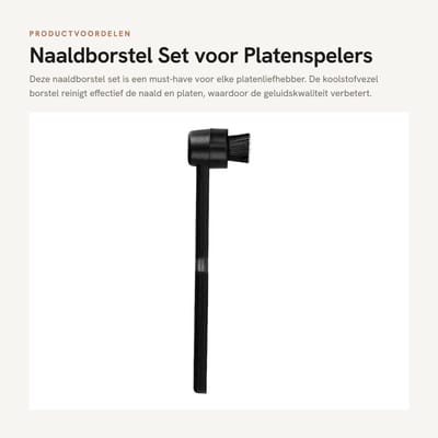 Dailygoods - Naaldborstel Set voor Platenspelers