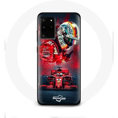 Case voor Samsung Galaxy S20 Ultra Formule 1 Sebastian Vettel F1 Driver Rood