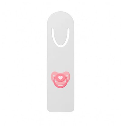 Hacebo® - Speen metalen boekenlegger - Kind - Kinderen - Meisje - roze - cadeau voor een baby Bladwijzer boekenleggers - 12.7 cm x 3.2cm