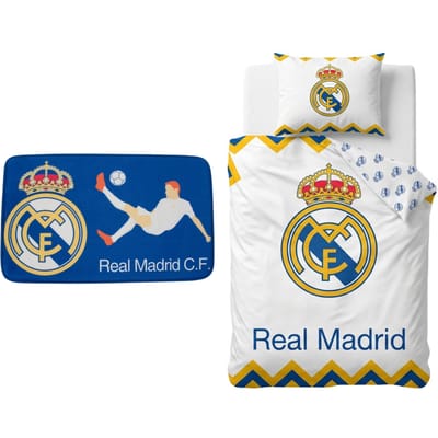 Real Madrid slaapkamerset; dekbedovertrek en vloerkleed