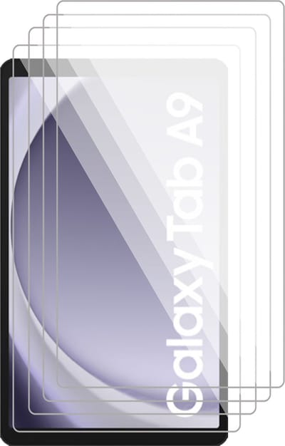 Screenprotector geschikt voor Samsung Tab A9 / Tab A11 - 4x Gehard Glas Screen Protector GlassGuard