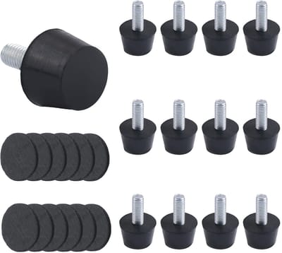 Dailygoods- Meubelniveausers M8 - Verstelbare Meubelpoten - Tafelstoel Voetglijders - 12 Stuks - Praktisch en Mooi - Voorkomt Schade aan Houten Meubels