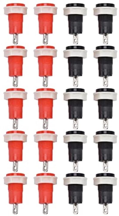 Banana Female Jack Connector - 4mm Solder Type - 10 Stuks