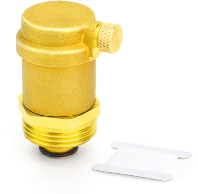 Ontluchtingsklep Automatisch - Messing - 1/2" BSP - Corrosiebestendig - Hoog Temperatuur - Betrouwbare Afdichting - Ventiel