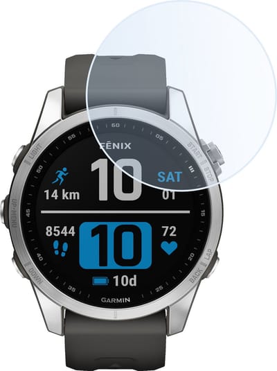 Screenprotector - Geschikt voor Garmin Fenix 7S - Sterk & Shockproof - Tempered Glass - Gehard Glas - Beschermglas Screen Cover - Bescherm Protector voor Smartwatch