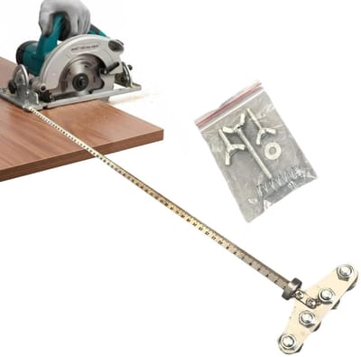 Meetgereedschap Houtbewerking - Meetliniaal Kalibrator - Precisie Meten - Roestvrij Staal - 50 cm - Zilver