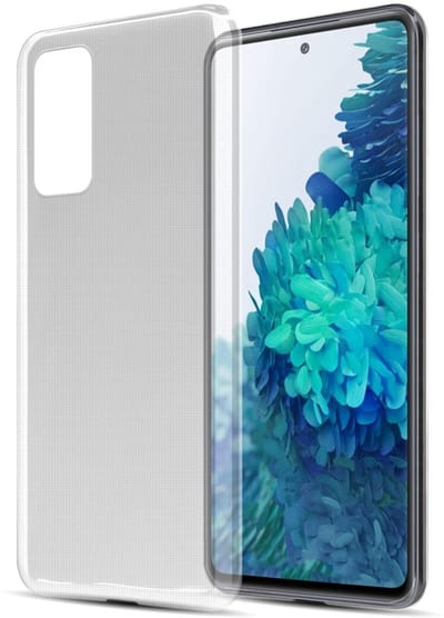 Cadorabo Hoesje geschikt voor Samsung Galaxy S20 FE in VOLLEDIG TRANSPARANT - Beschermhoes gemaakt van flexibel TPU Silicone Case Cover