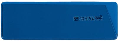 Coroset magnetische etikethouder, 100/VE, 97x58mm, blauw