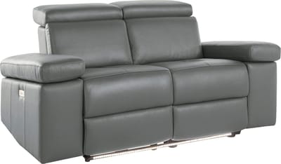 Rayland-Sofa 2-zits - Elektrisch - Grijs PU