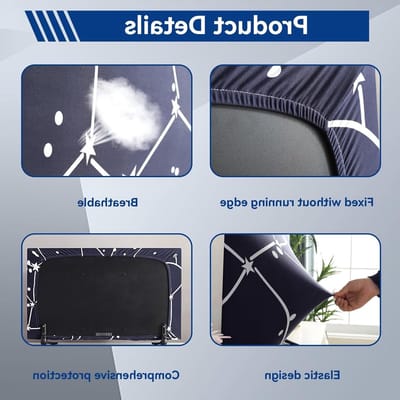 Buiten TV Bescherming, Universele TV Hoes voor Binnen en Buiten, Elastische Bescherming voor Slimme TV (43 inch D), Weerbestendig en Duurzaam