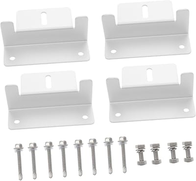 Zonnepaneel Beugels - Montage Sets - Zonne-energie Installatie - Lichtgewicht Aluminium - 4 Sets - Zilver