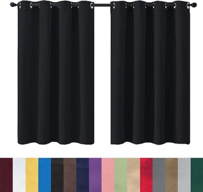 Verduisterende Gordijnen - Plooiband Gordijn - Slaapkamer Privacy - Drievoudige Weeftechniek - 120x270 cm - Zwart