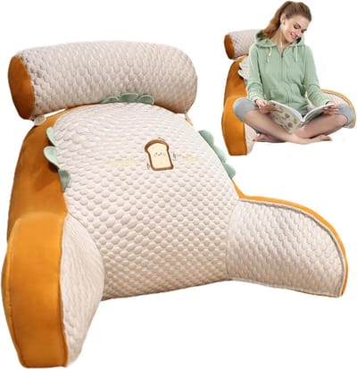 Bedrustkussen - Wigkussen - Comfortabel lezen - Afneembaar nekkussen - 40 x 60 cm