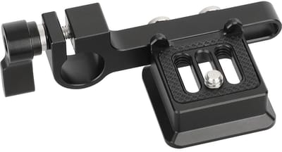 Allecto - Snelwisselplaat voor Spiegelloze Camera - Arca-Type QR-Plaat - 15 mm Stangklem - Aluminium - Geschikt voor Statief en Gimbal - Compact en...