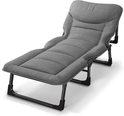 Opvouwbaar Kampeerbed - Liggbed Buiten - Comfortabel Slapen - Verstelbare 4 Posities - 60x175cm