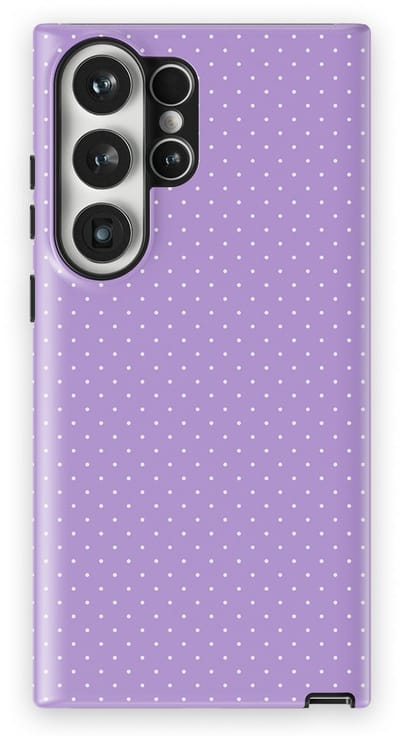 Micro Dots Tough Hoesje Samsung Galaxy S23 Ultra | Geschikt Voor Mag | Stippen Motief Backcover Samsung Galaxy S23 Ultra Mauve Dots