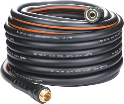 Hybride Tuinslang 5/8 Inch x 75ft - Lichtgewicht en Flexibel met Draaibare Handgreep
