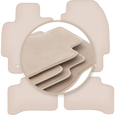 PREMIUM beige matten voor: Jaguar X-Type stationwagen, stationwagen, sedan 2001-2009