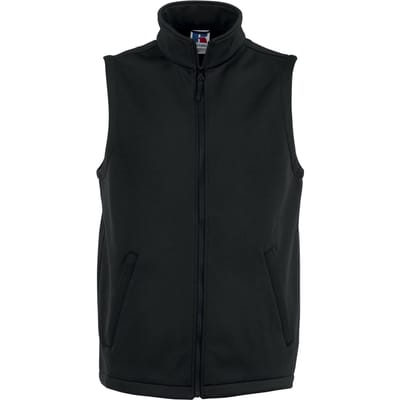 Russell Heren Slim Softshell Gilet (Zwart)