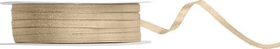 Satijn lint 3mm breed koud goud, rol 50 meter - hobbylint - sierlint - cadeaulint - satin ribbon
