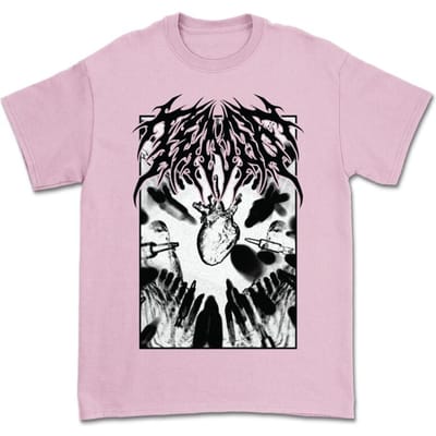 Ten56. T-shirt - Heart - S tot XXL - voor Mannen - roze