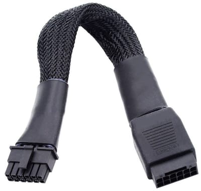 Solidchoice - Dailygoody - 12VHPWR ATX3.0 PCI-E 5.0 Power Kabel - Male naar Female - Geschikt voor 3080 en 3090TI - 16Pin - Modulaire voeding - Hoogwaardige prestat...