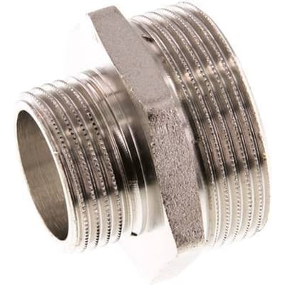 G 1 1/2'' x G 1'' Vernikkeld Messing Borstnippel 16 Bar - FL2S-M-BN-112G-100G