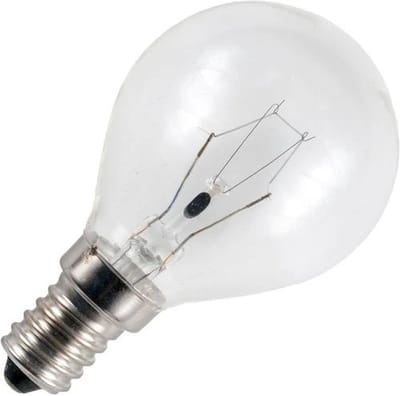 Schiefer E14 Kogel Gloeilamp | 25W 2700K 220lm 42V | Dimbaar
