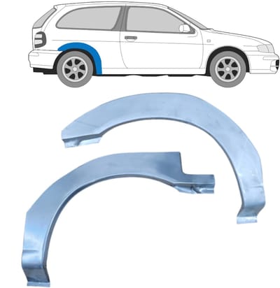 Reparatiepaneel achterspatbord voor Nissan Almera N15 1995-1999 / Links + Rechts