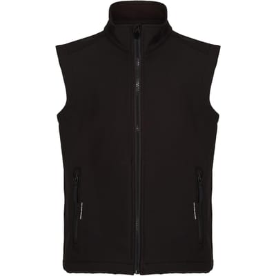 Regatta Kinder/Kids Ablaze Softshell Reflecterend Gilet (Zwart)