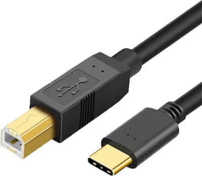 USB C naar USB B Kabel - Printerkabel - Datakabel voor Harde Schijven - USB-C naar USB B 2.0 Kabels - Universeel