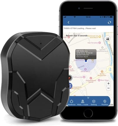 AHD® GPS Tracker auto - GPS Tracker - GPS Trackers - Zwart- 7cm x 3cm x 11cm; 330 g