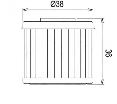 Nypso-oliefilter voor Honda 250 CRF R motorfiets, bouwjaar 2004 t/m 2018, equivalent van COF016, nieuw