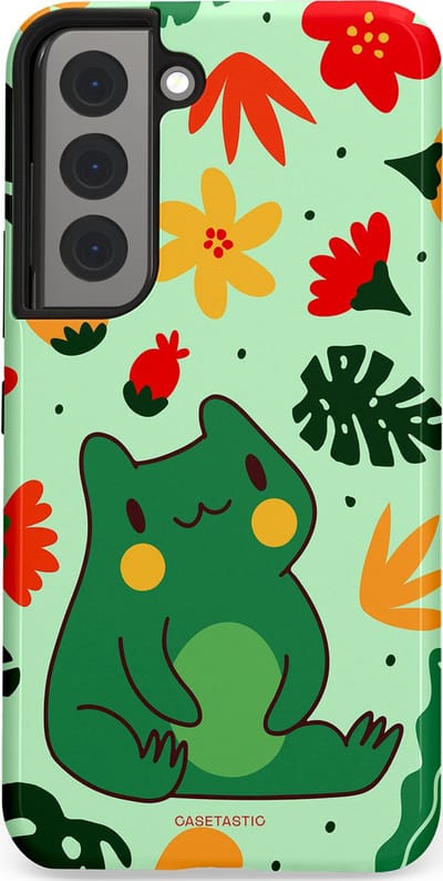 Casetastic Hoesje Geschikt voor Samsung S22 - Stijlvolle Beschermende Duo-layer Case - Kwaakje