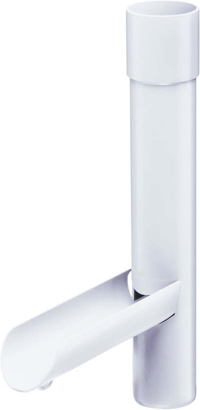 Regenwaterafvoerkraan voor regenpijp 75mm Wit