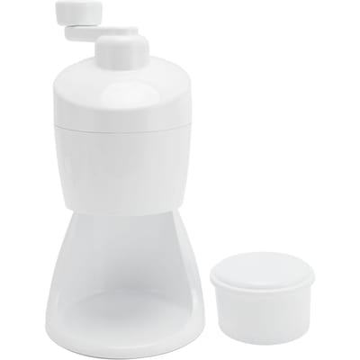 Handbediende IJsschaaf 420 Roestvrij Staal Handmatige Geschaafd Sneeuwkegelmachine Slushie Maker voor Thuis white
