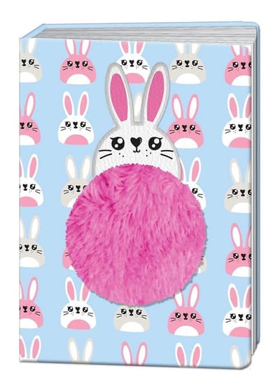 Blueprint Collections Notitieboek Happy Zoo Konijn A5 Blauw/roze