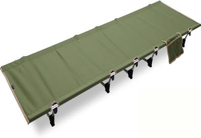 Opvouwbaar Bed - Campingbed Volwassenen - Buiten Ontspannen - Lichtgewicht en Compact - 187 cm Lengte - Groen