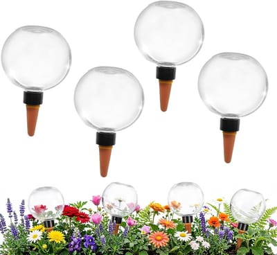 Automatische plantenirrigatie - Zelfbewatering systeem - Planten water geven - Gelijkmatige waterafgifte - 4 stuks 500ml - Transparant