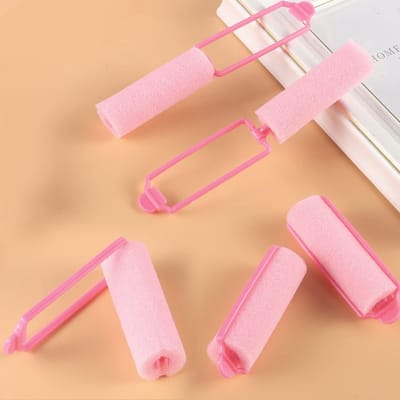 KZQ 36 Stuks Schuim Krulspelden 20 mm in Roze Zachte Spons Rollers voor Vrouwen Meisjes en Kinderen Geschikt voor Thuis Gebruik en Kapsel Styling