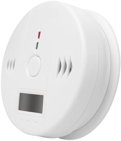LCD-koolmonoxidedetector, CO-alarm met digitaal display, 85 dB geluidswaarschuwing, werkt op batterijen, draagbare CO-monitor voor thuis, keuken, slaapkamer, garage en camper