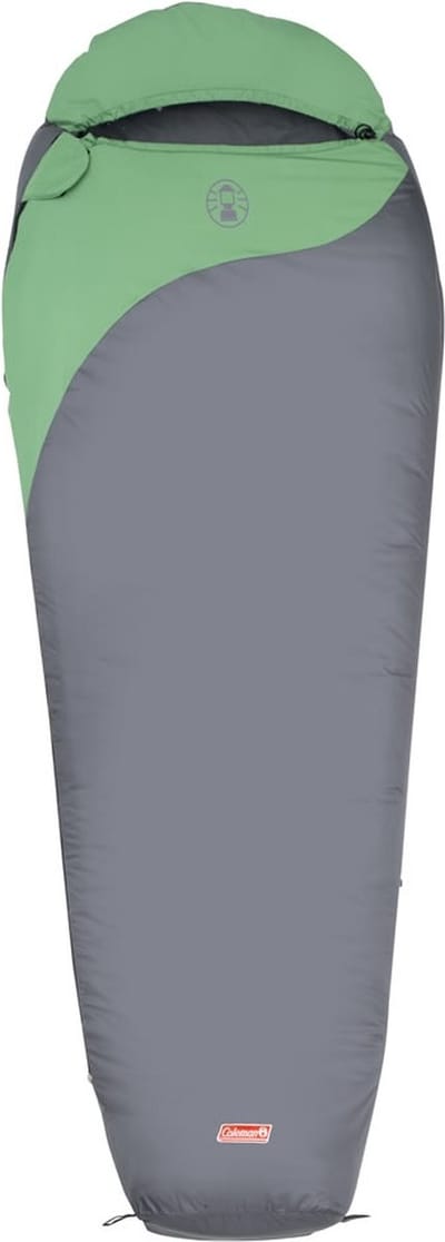 Coleman Biker Mummy Slaapzak - 220 x 80 x 55 cm - Grijs/groen