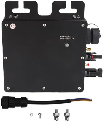 Allecto - Zonne-energie omvormer - Zuivere sinusgolf - Micro-omvormer - 400W vermogen - Zonne-energie optimalisatie - AV210-230V - Geschikt voor
