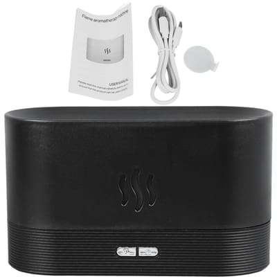 Essentiële Olie Diffuser Vlamlicht Aromatherapie Luchtbevochtiger Stille Werking USB-voeding Mist