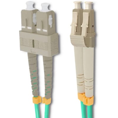 Qoltec glasvezel patchkabel LC/UPC-SC/UPC |   Multimode |   50/125 |   OM4 |   Duplexwoning |   3m