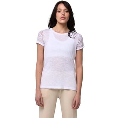 T-shirt Korte Mouw Leone 1947 Woman Short Sleeves Lace