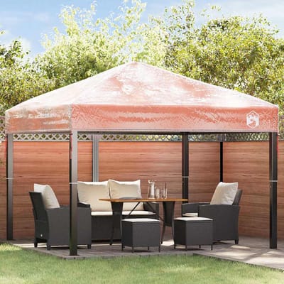 vidaXL - Gazebo - hoes - vervanging - 300 - x - 300 - x - 26 - cm - Transparant - PVC