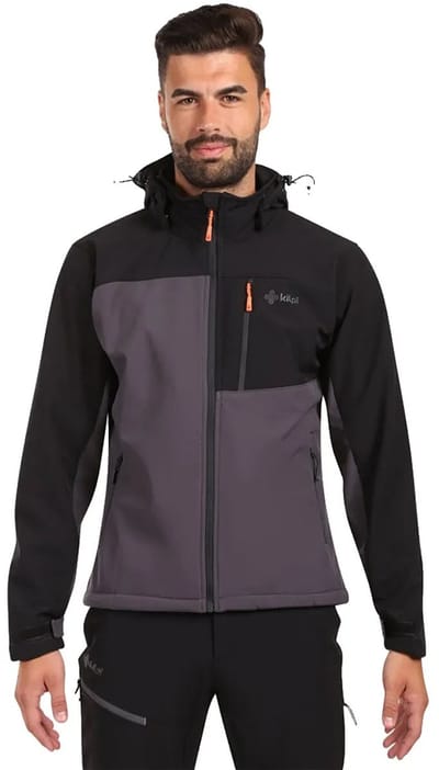 Kilpi Ontavio Softshelljack Zwart,Grijs S Man