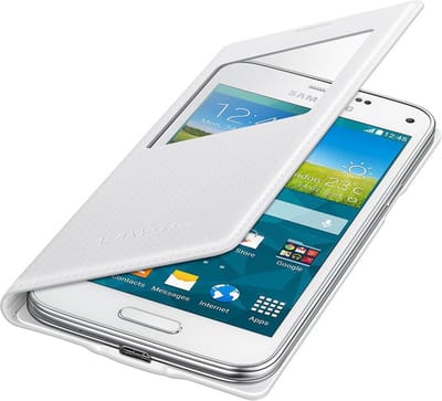 Samsung S view cover punch - wit - voor Samsung G800 Galaxy S5 Mini