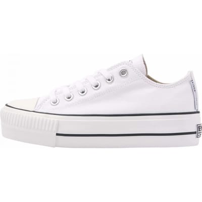 British Knights - Kaya Low Dames Sneakers Laag - Maat 37 - Wit - Katoen - Vrouwen Schoenen